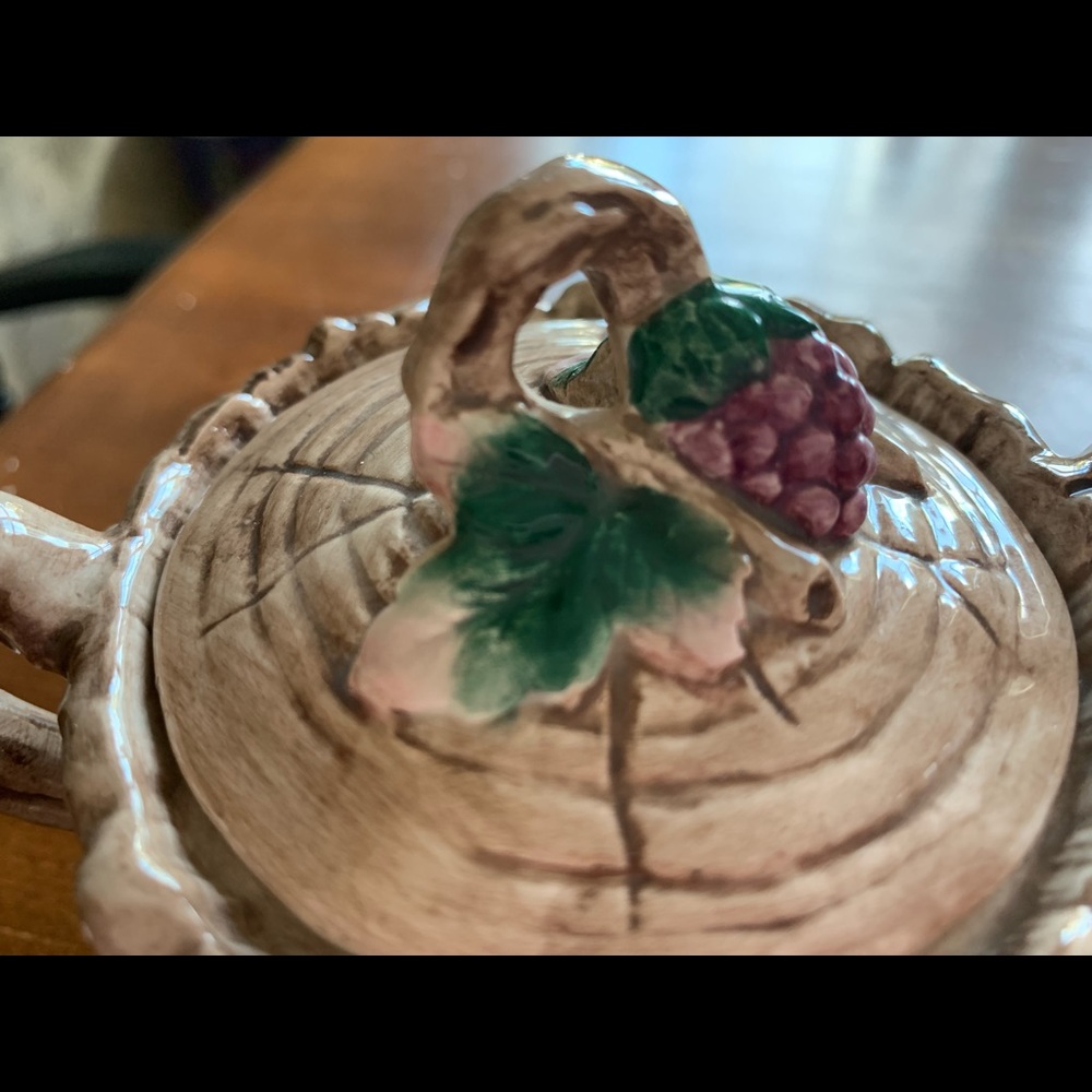 Vintage Fitz & Floyd Woodland Berries & flowers Creamer & Sugar bowl - Picture 7 of 10